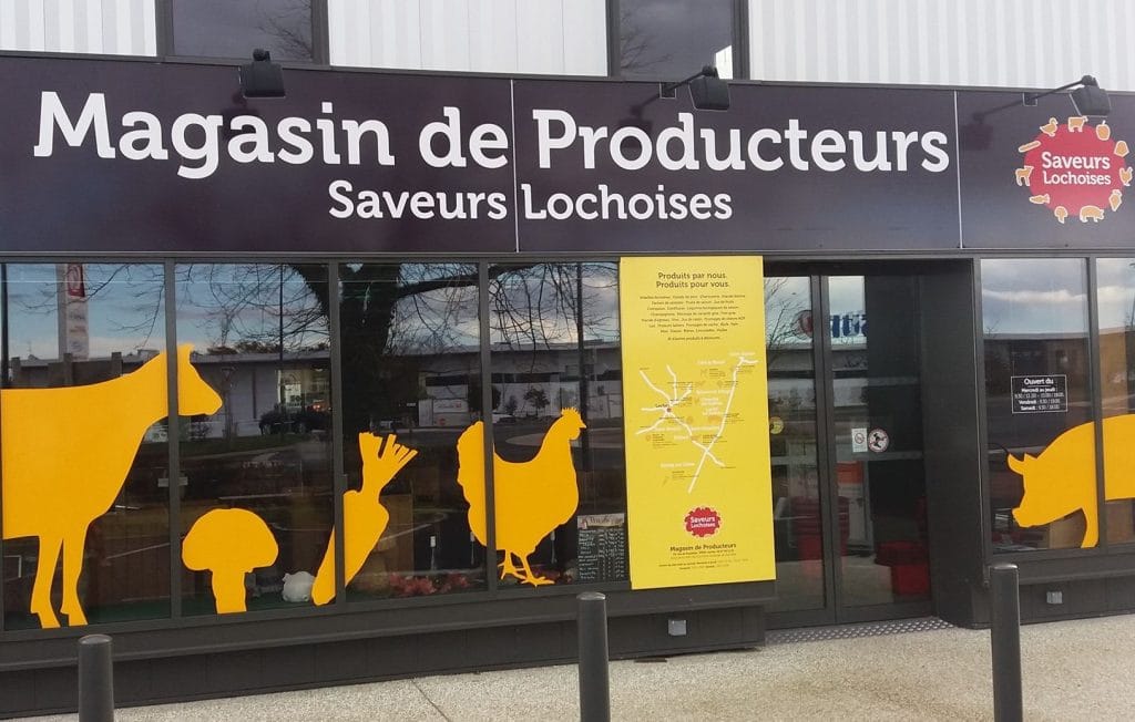 façade de magasin de producteurs Au saveur Lochoise
