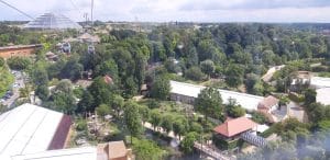 vue sur le zoo du téléphérique